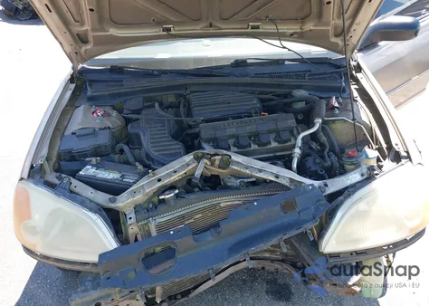 2001 Honda Civic Lx z USA, uszkodzony, nr VIN 1HGES16571L028730